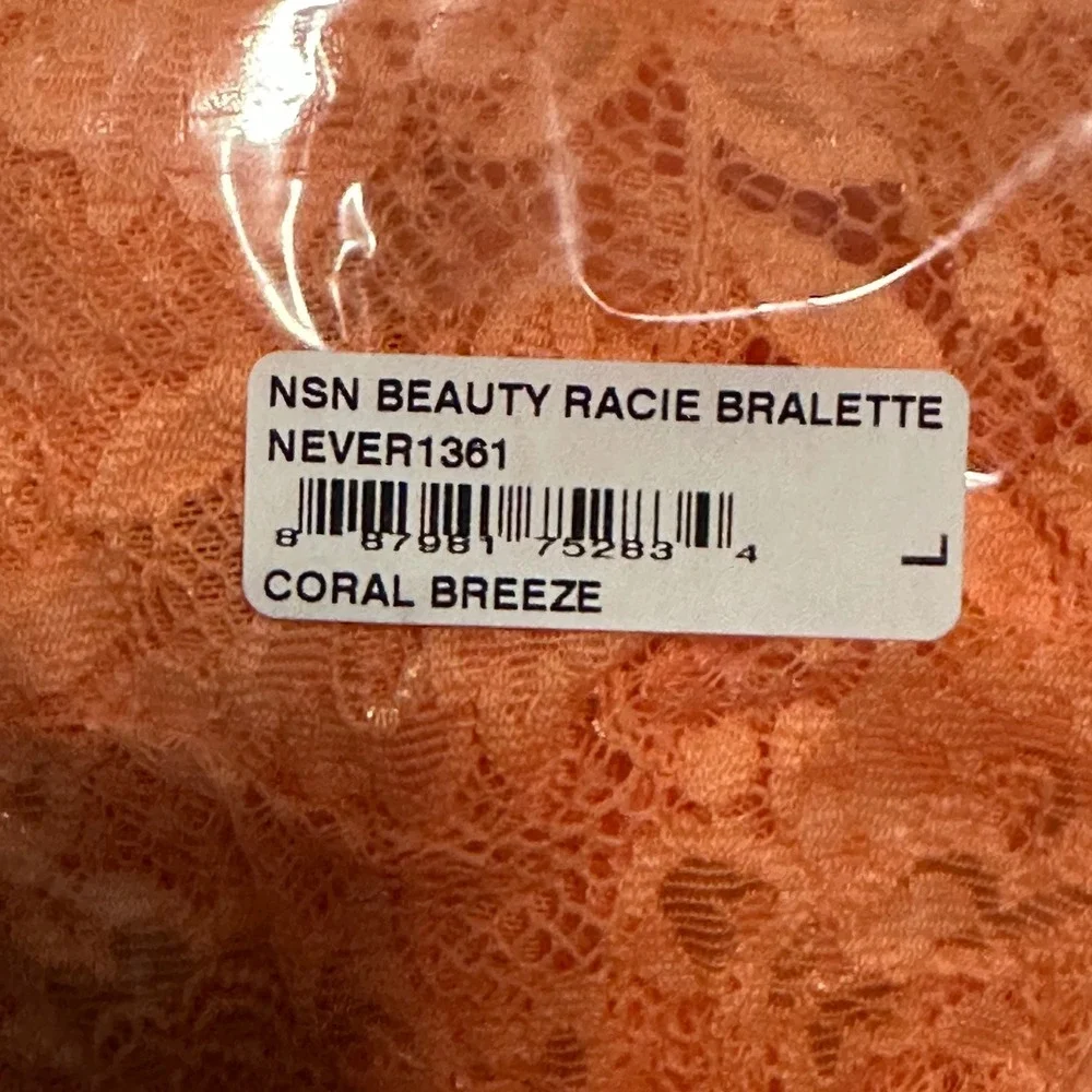 Cosabella Never Say Never Beauty Racie Bralette Coral Breeze NEVER1361‎ Womens L